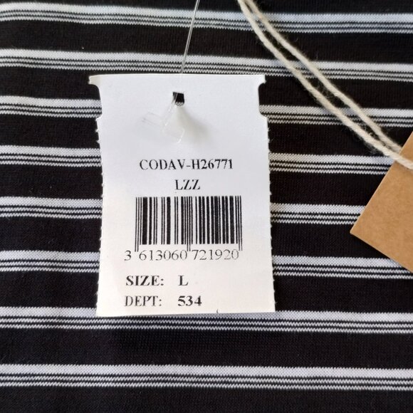 A.P.C. Marco Striped T-Shirt Black White Size L - Picture 9 of 14